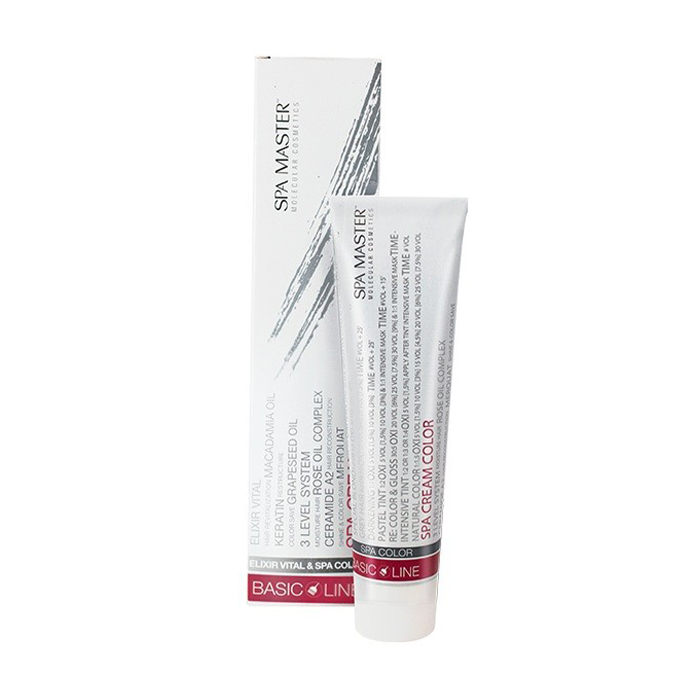 Перманентна крем-фарба для волосся Spa Master Basic Line Spa Cream Color 7/74WC Каштановий блонд, 100 мл